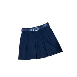 Western Look Black Pleated Mini Skirt 5/6